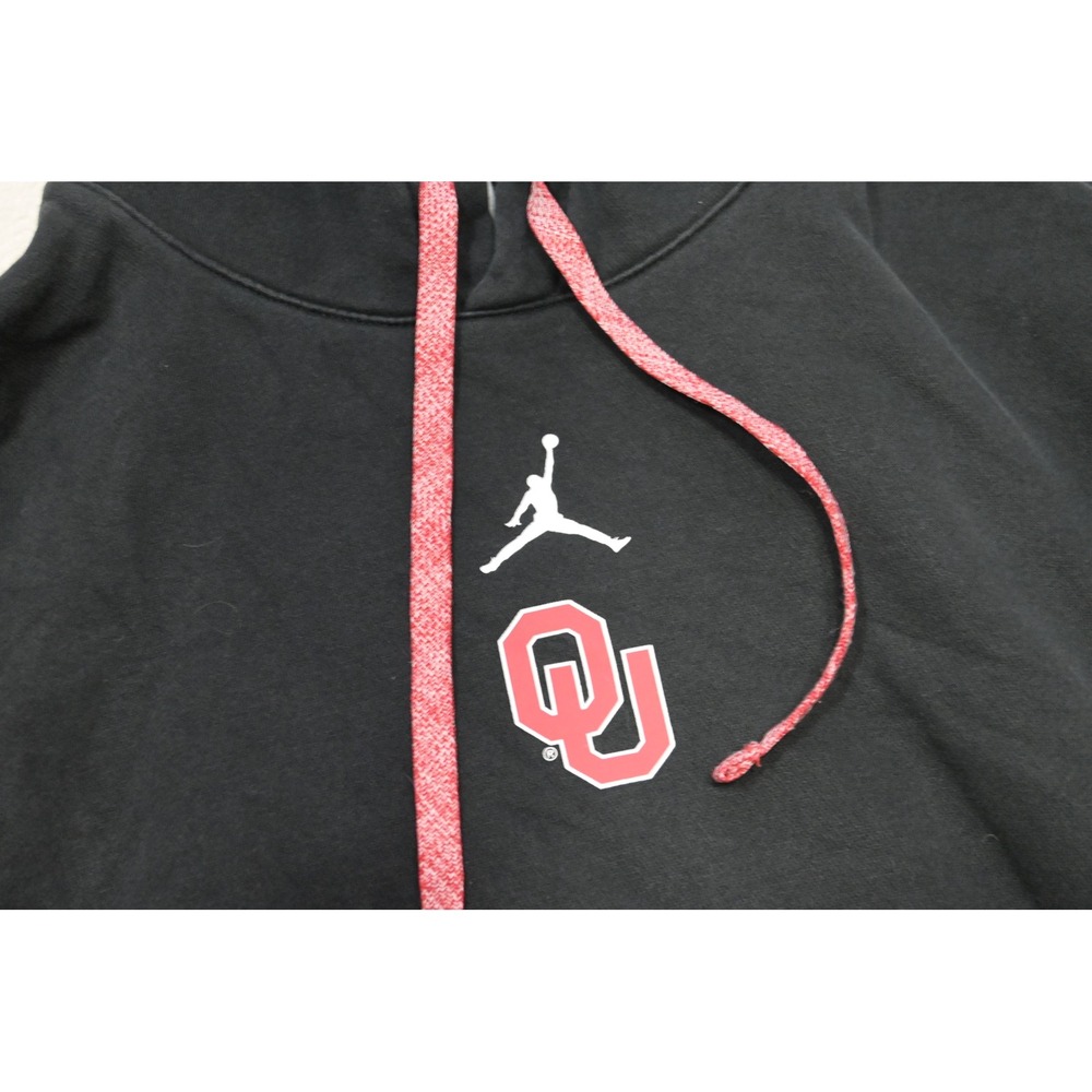 Nike Jordan Hoodie Mens Medium Black‎ Oklahoma Sooners Jumpman Excellent